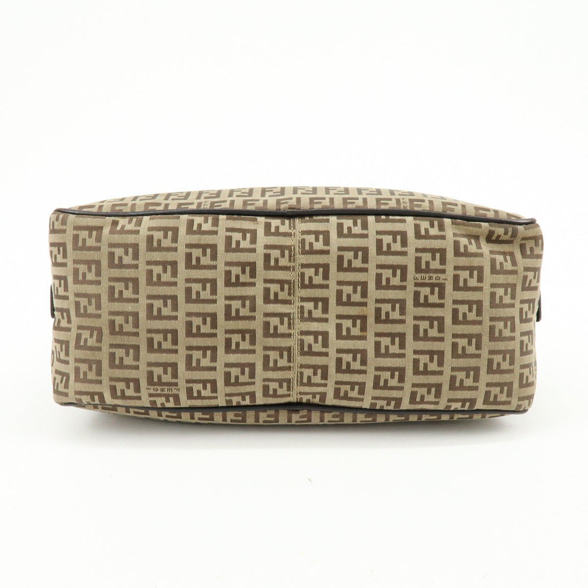 Fendi Zucchino Boston Bag - Beige, Canvas Leather