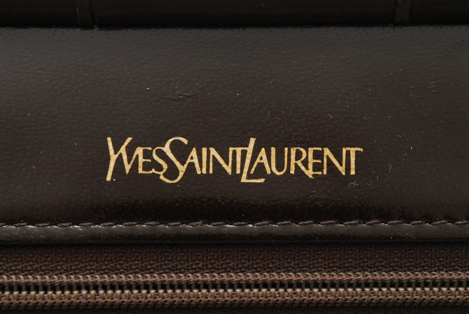 Saint Laurent Yves Clutch Bag - Brown, Leather