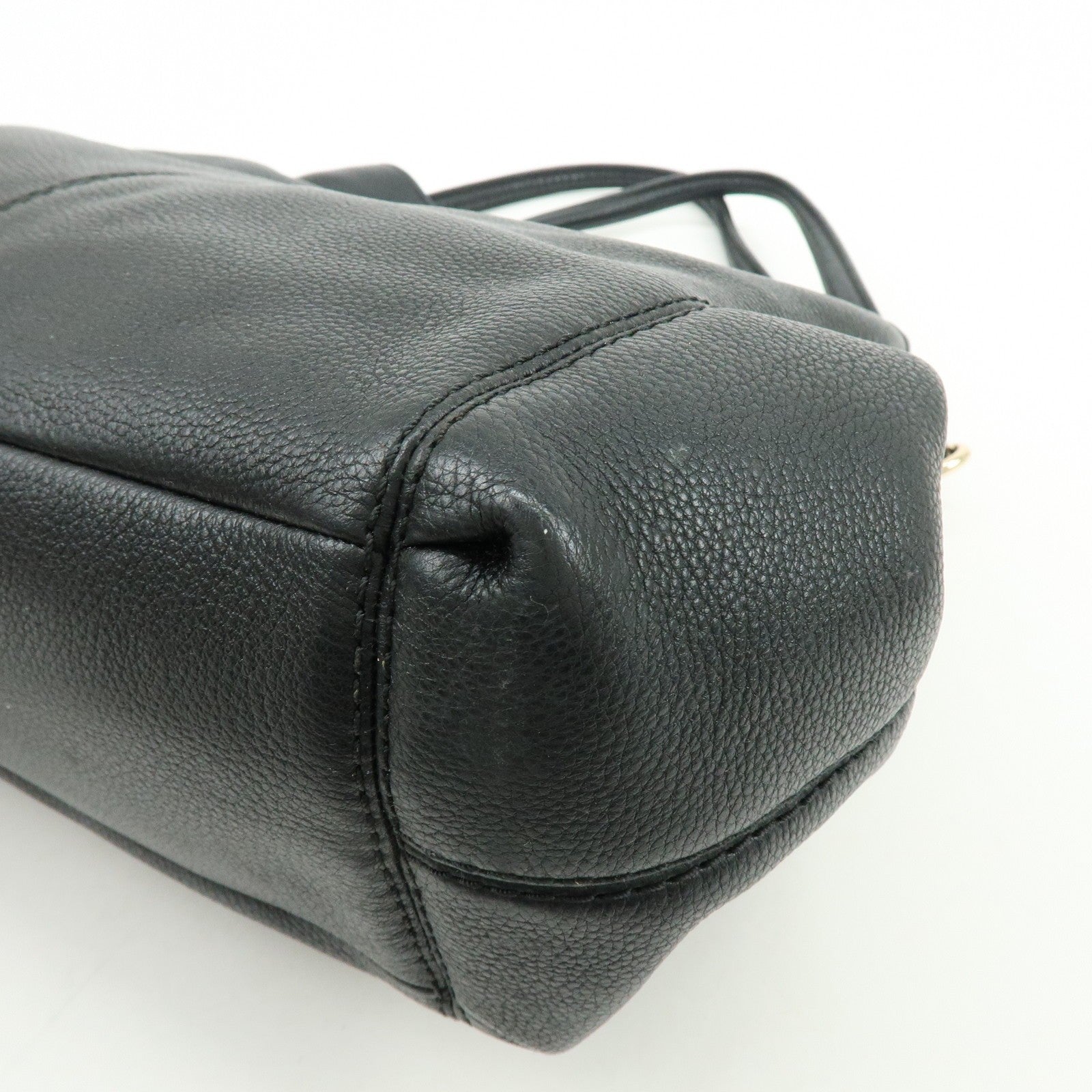 Coach Logo Shoulder Bag - Black, Leather