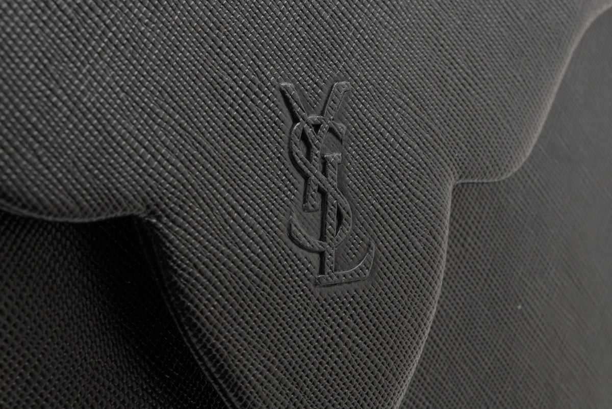Saint Laurent Yves Saint Laurent Clutch Bag - Black, Leather