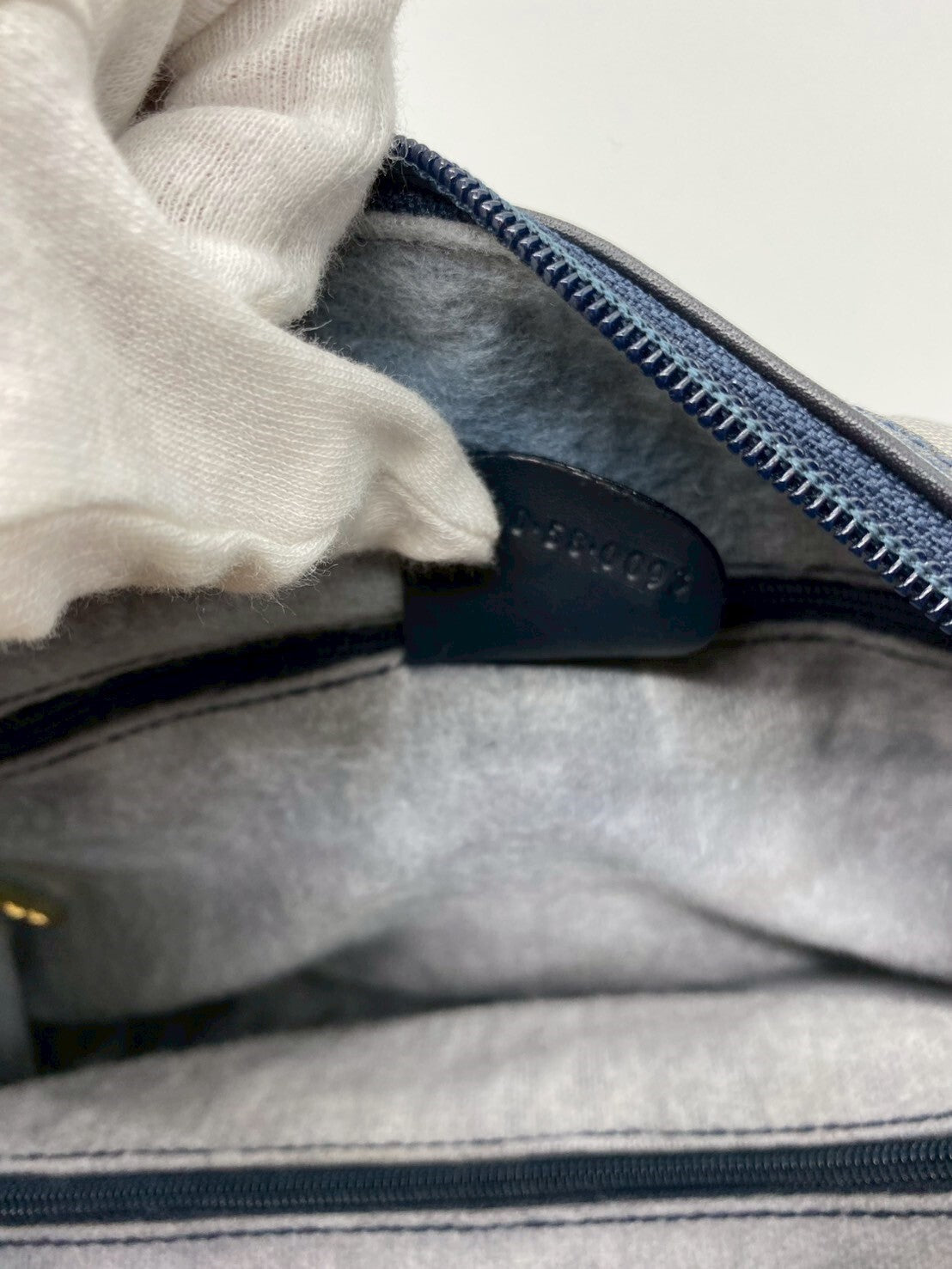 Gucci Micro GG Mini Boston Bag - Navy, PVC