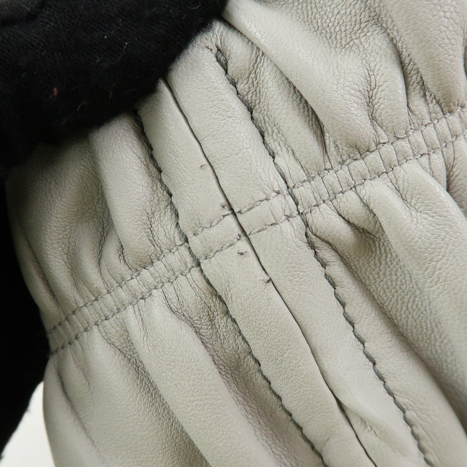 Prada Tote Hand Bag - Gray, Nappa Gaufre Leather