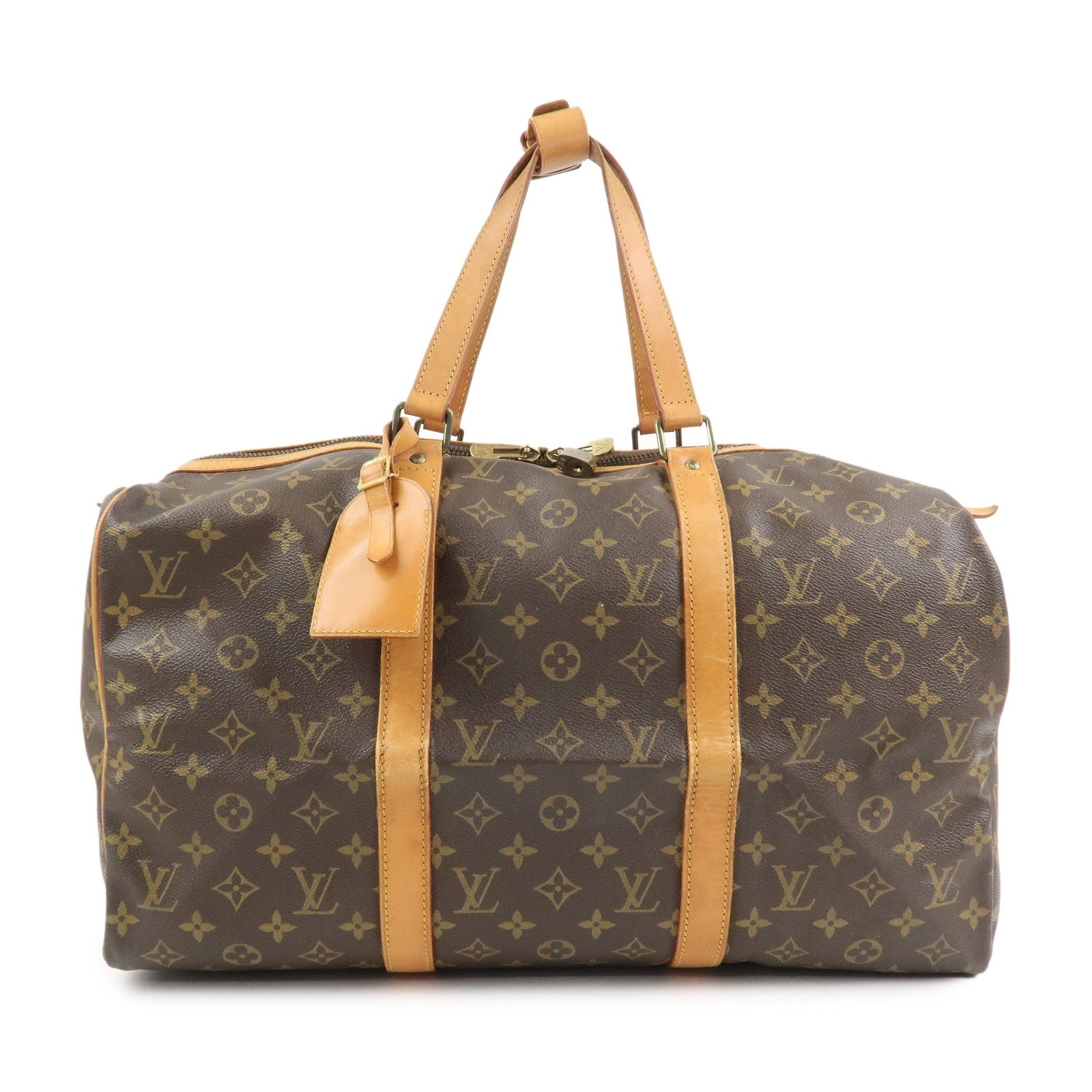 Louis Vuitton Monogram Sac Souple 45 Boston Bag - Brown, Monogram Canvas