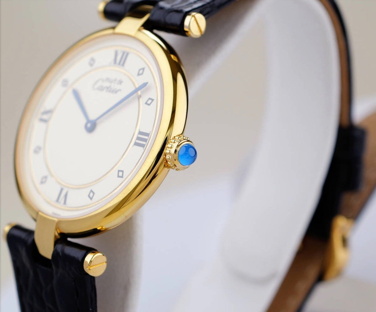 Cartier Must de Louis Cartier Watch - Gold, Leather
