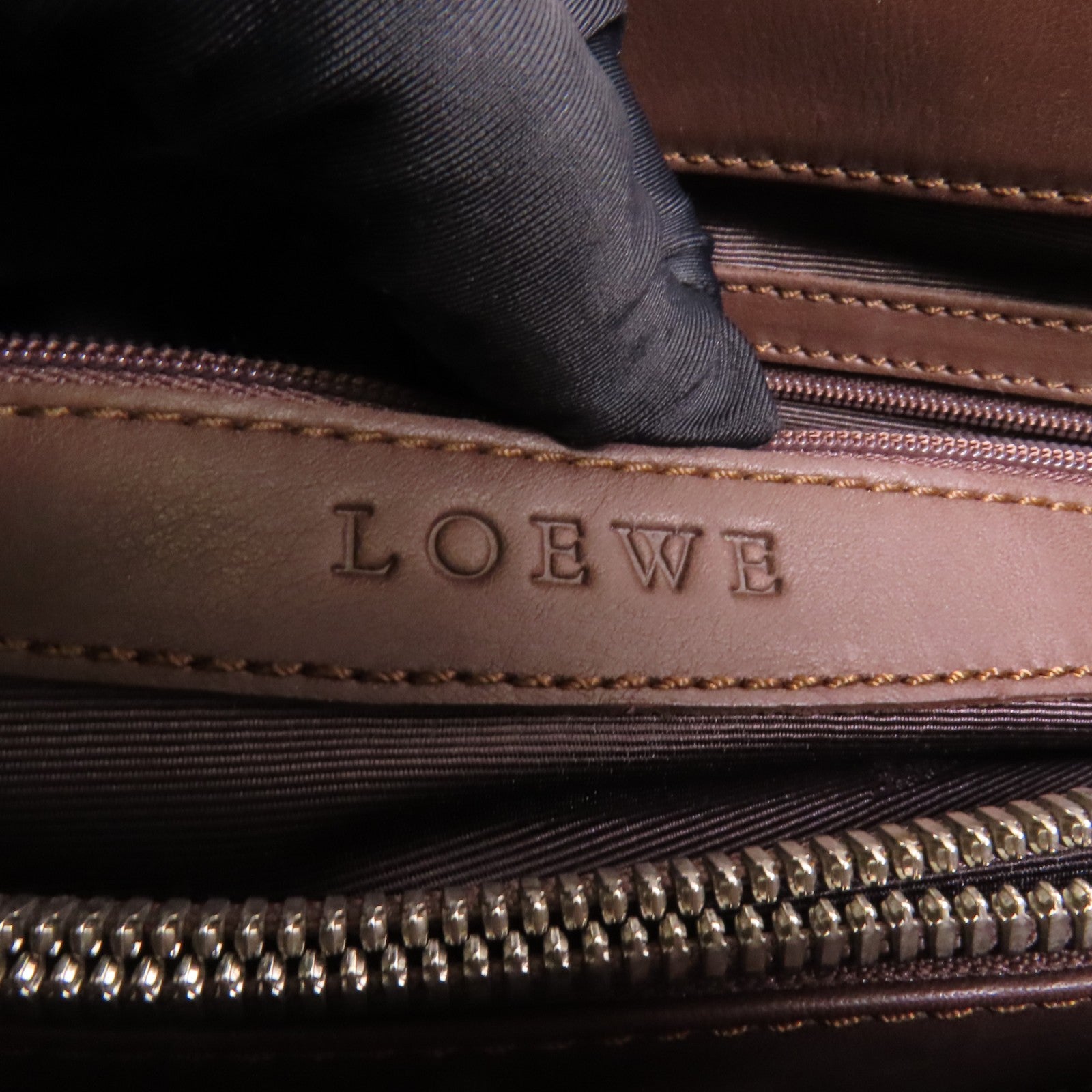Loewe SHW Handbag - Brown, Calfskin Leather