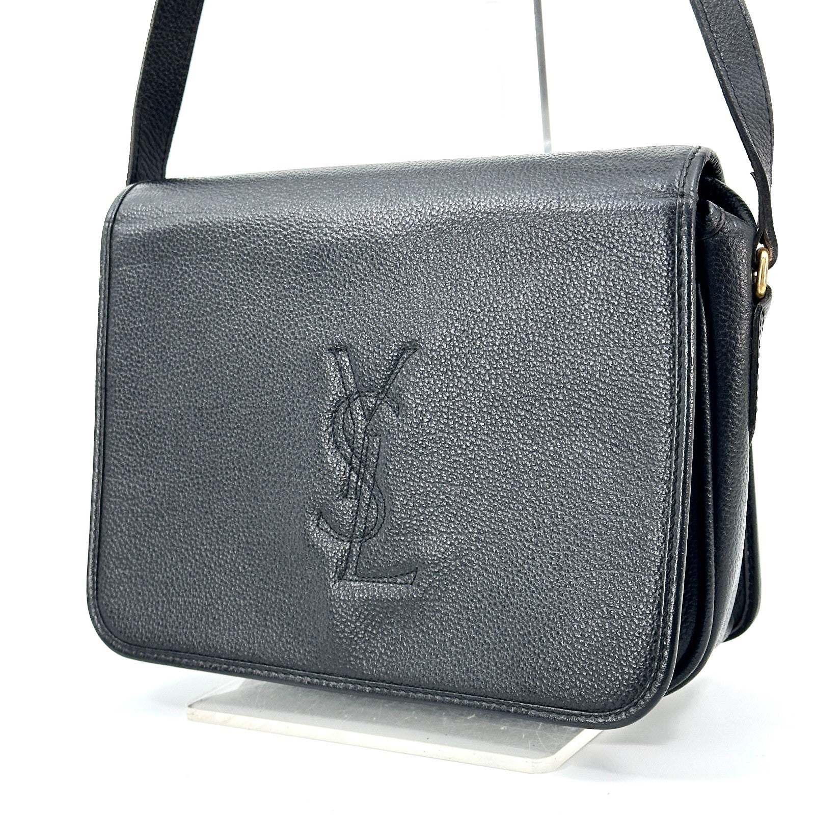 Saint Laurent Yves Shoulder Bag - Black, Leather
