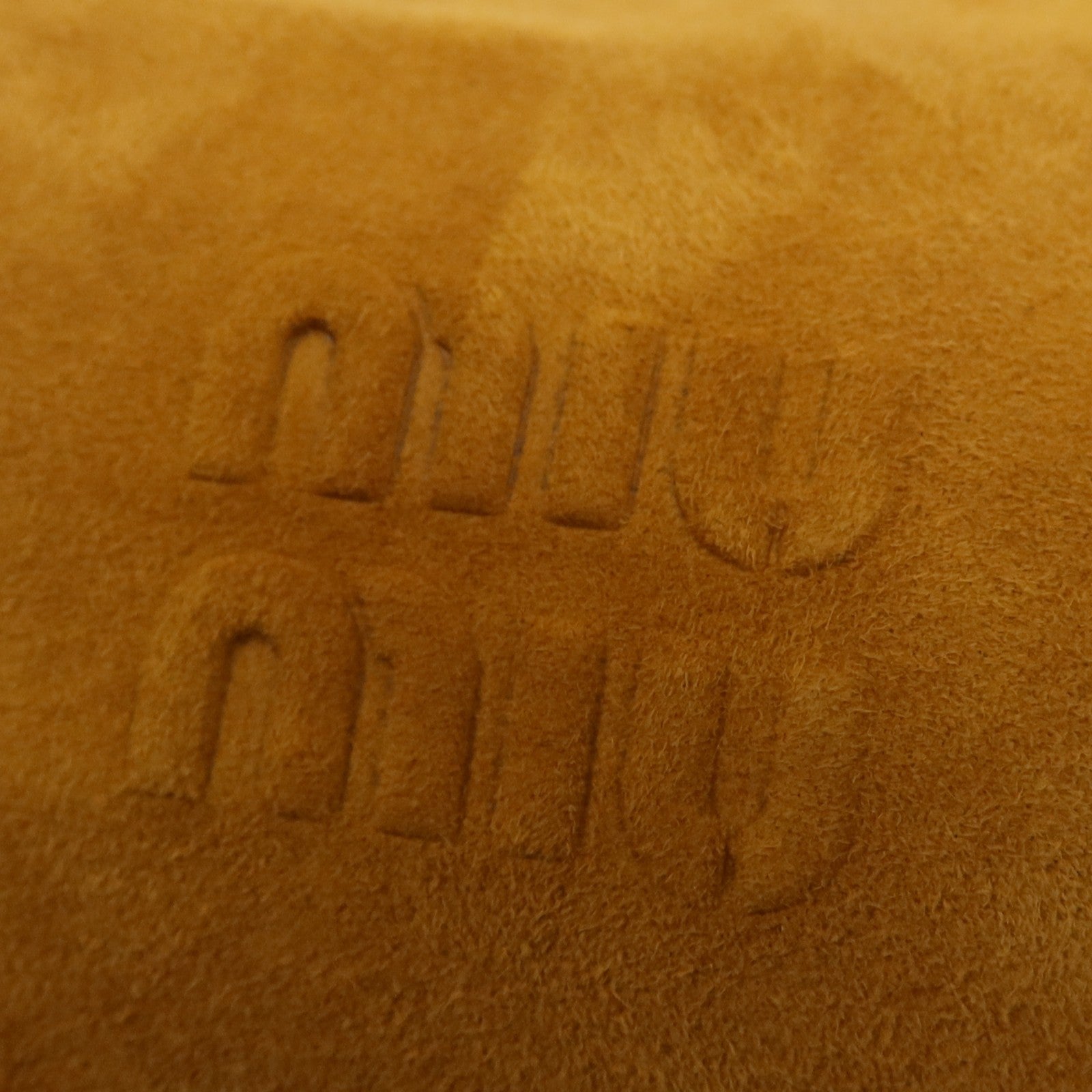 Miu Miu GHW Pouch Shoulder Bag - Yellow, Suede