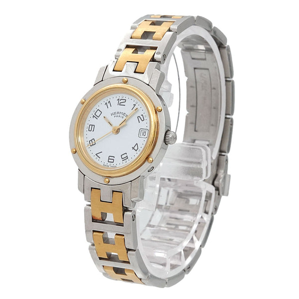 Hermès Clipper CL4 220 Watch - White, Stainless Steel