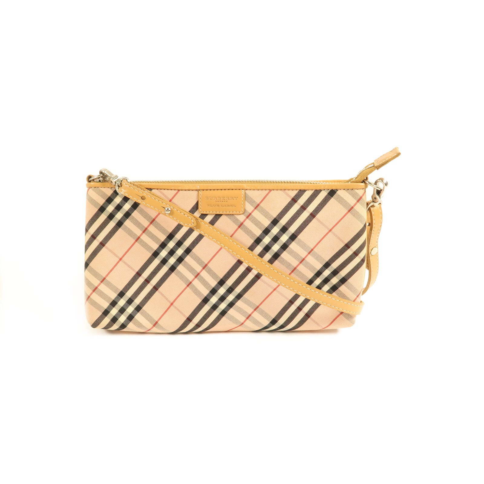 Burberry SHW Shoulder Bag - Pink/Beige, Canvas