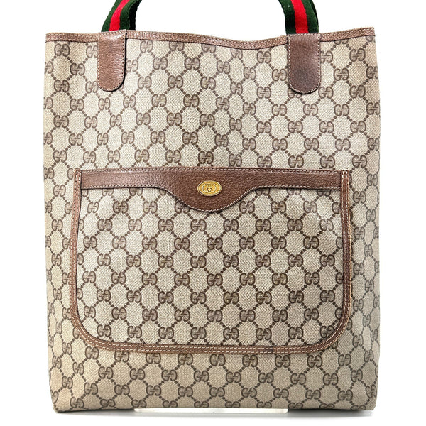 Gucci Sherry Tote Bag - Brown, Leather/PVC