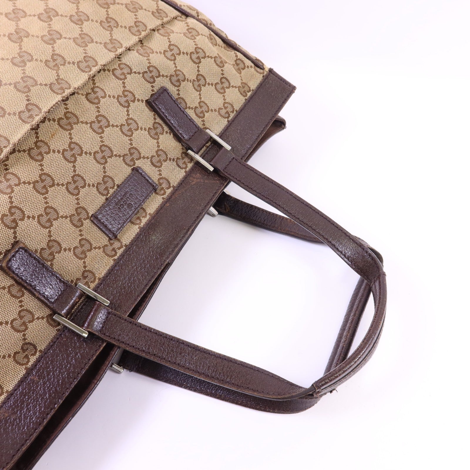 Gucci GG SHW Tote Bag - Brown, Canvas 