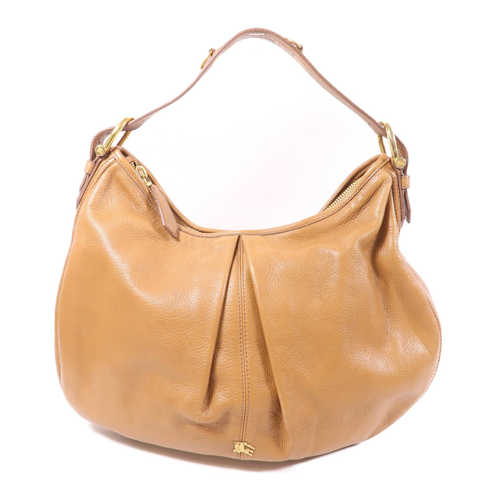 Burberry GHW Shoulder Bag - Brown, Calfskin Leather