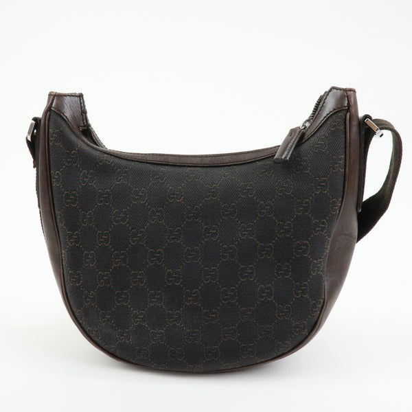 Gucci Shoulder Bag - Dark Brown, Denim, Leather