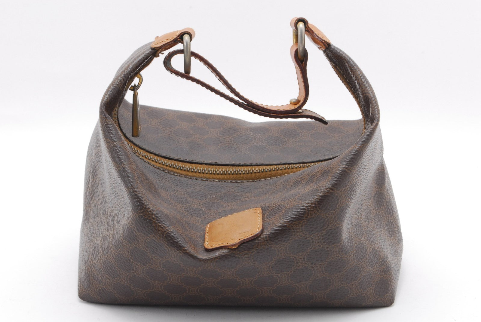 Celine Macadam Vanity Handbag - Brown, PVC
