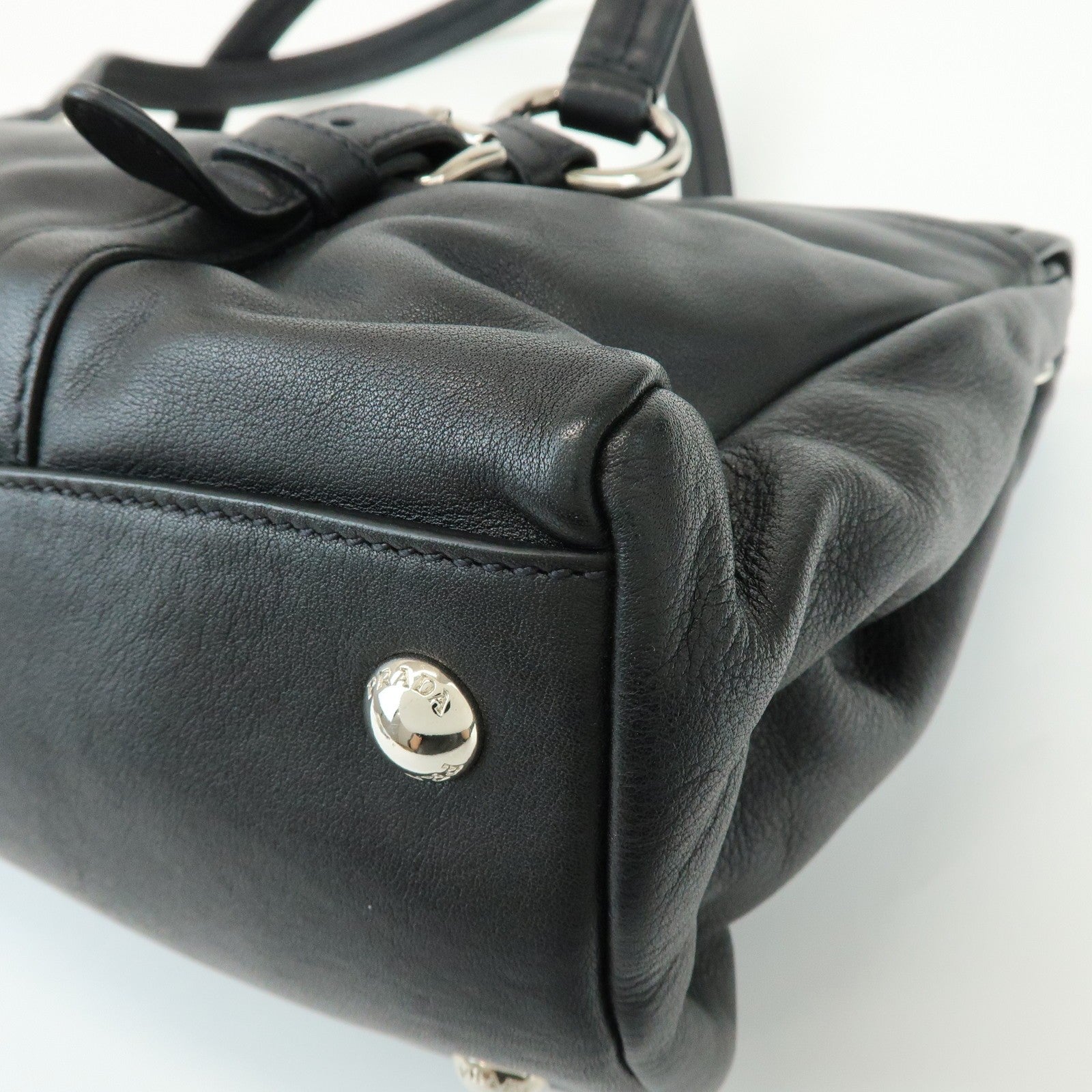 Prada Shoulder Bag - Black, Calf Leather