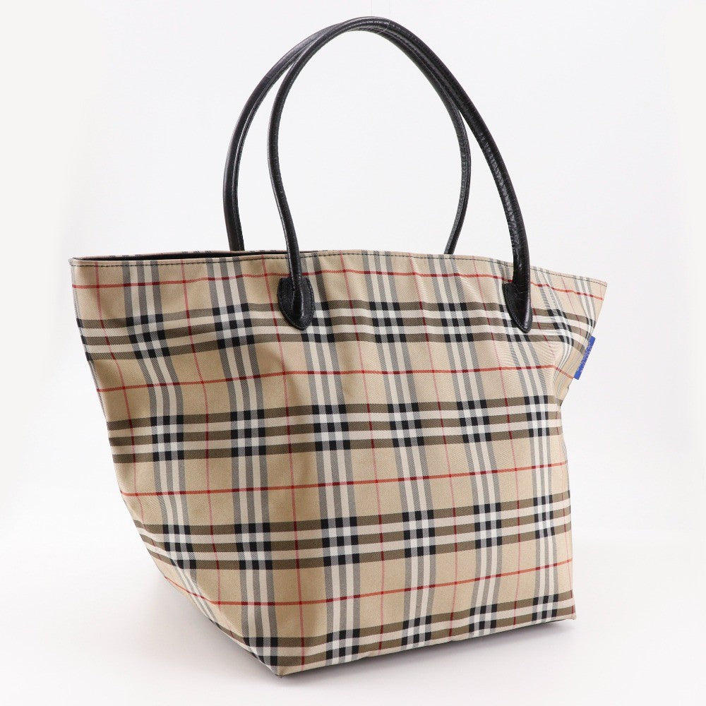 Burberry Blue Label Nova Check Tote Bag - Beige, Nylon
