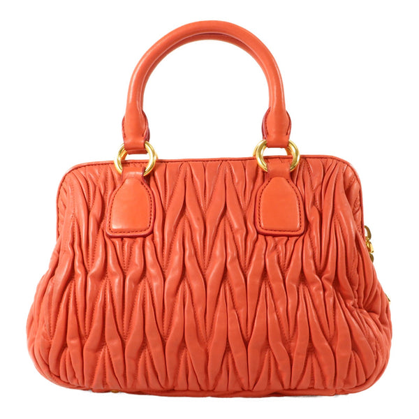 Miu Miu GHW 2 Way Shoulder Bag - Red, Lambskin Leather