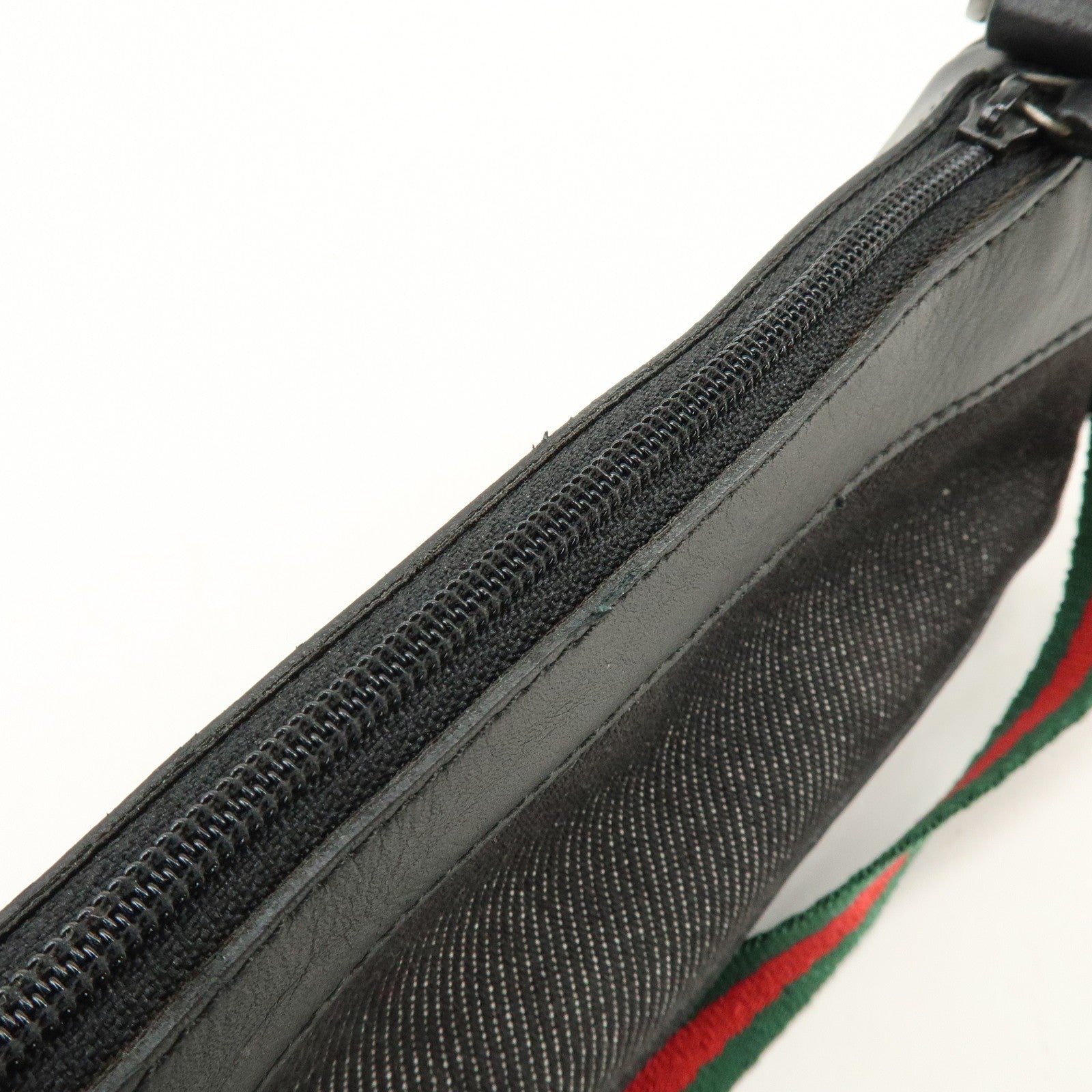 Gucci Hand Bag - Black, Denim, Leather 