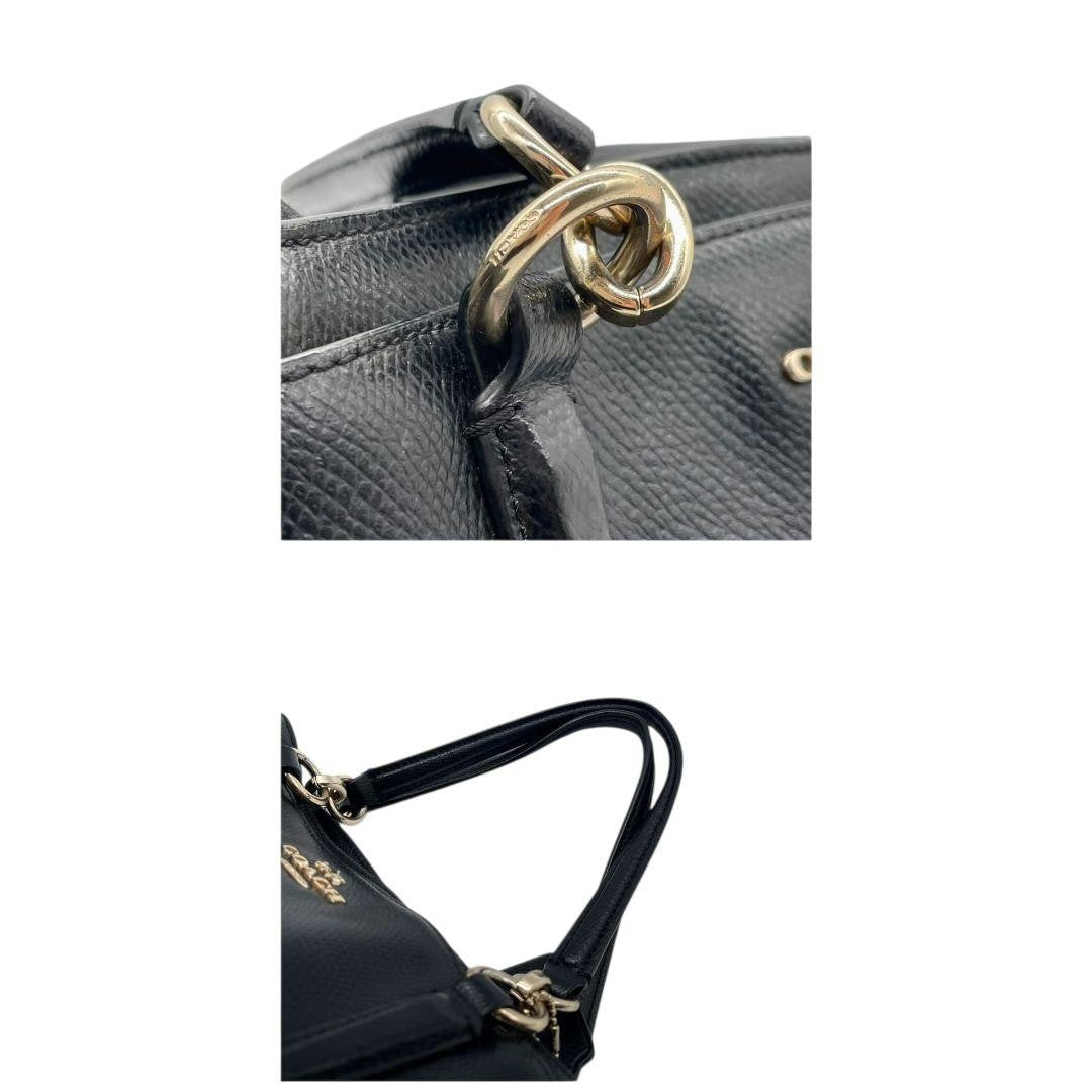 Coach Handbag 2way Shoulder Bag - Black, Leather