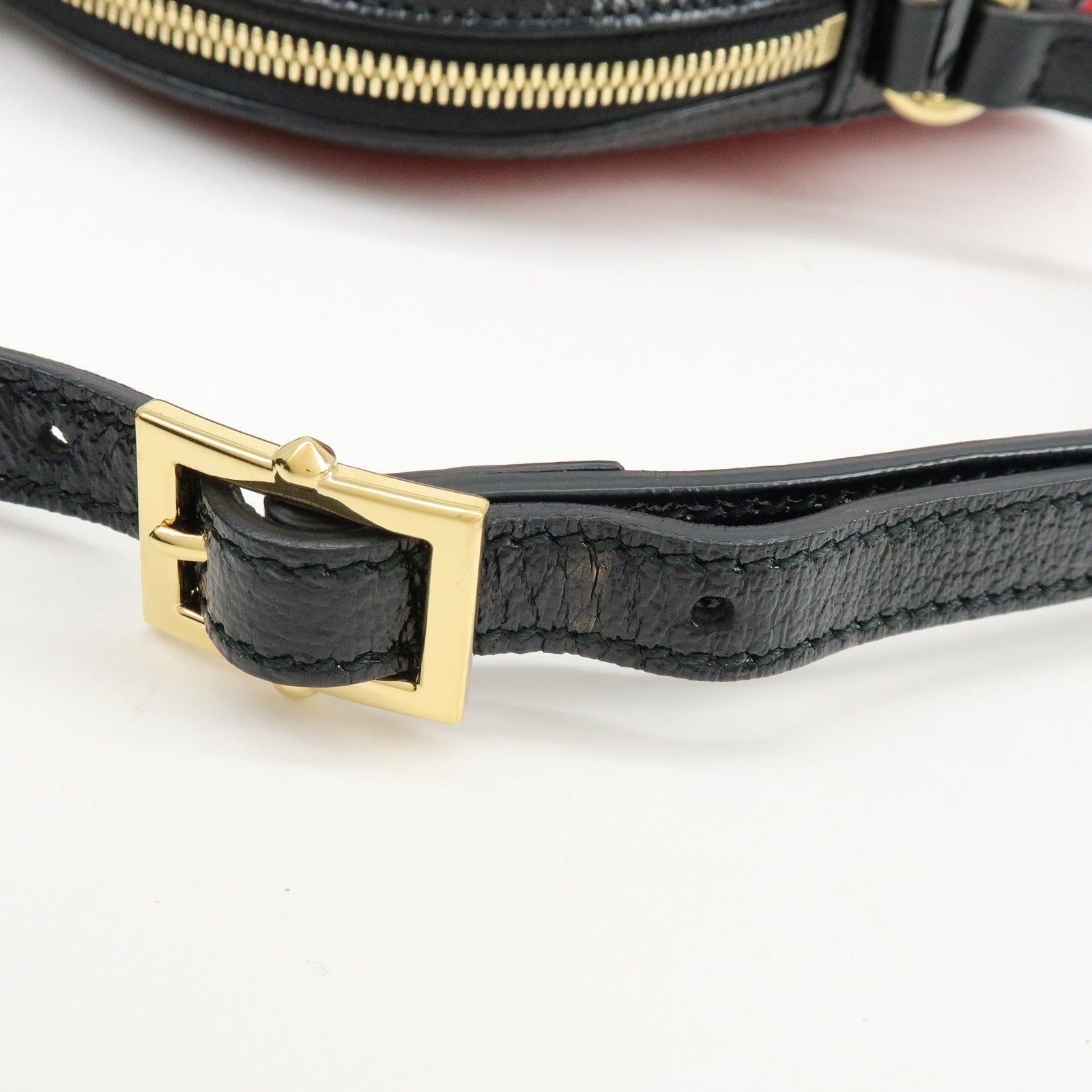 Gucci Suede Shoulder Crossbody Bag - Red Navy, Suede