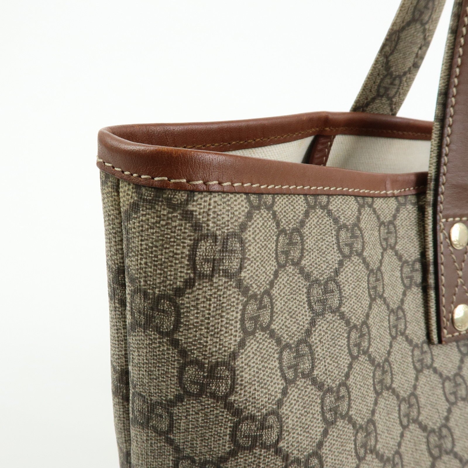 Gucci Tote Bag - Brown, GG Supreme Leather