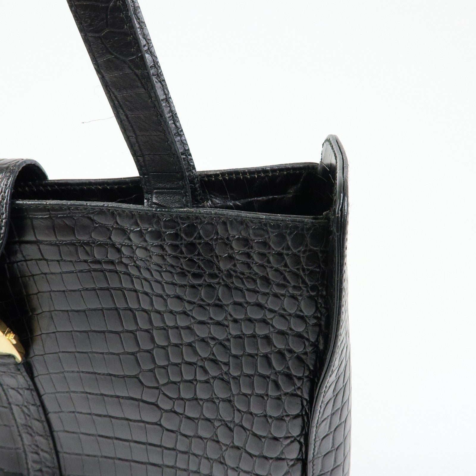 Ferragamo Vara Tote Bag - Black, Embossed Leather
