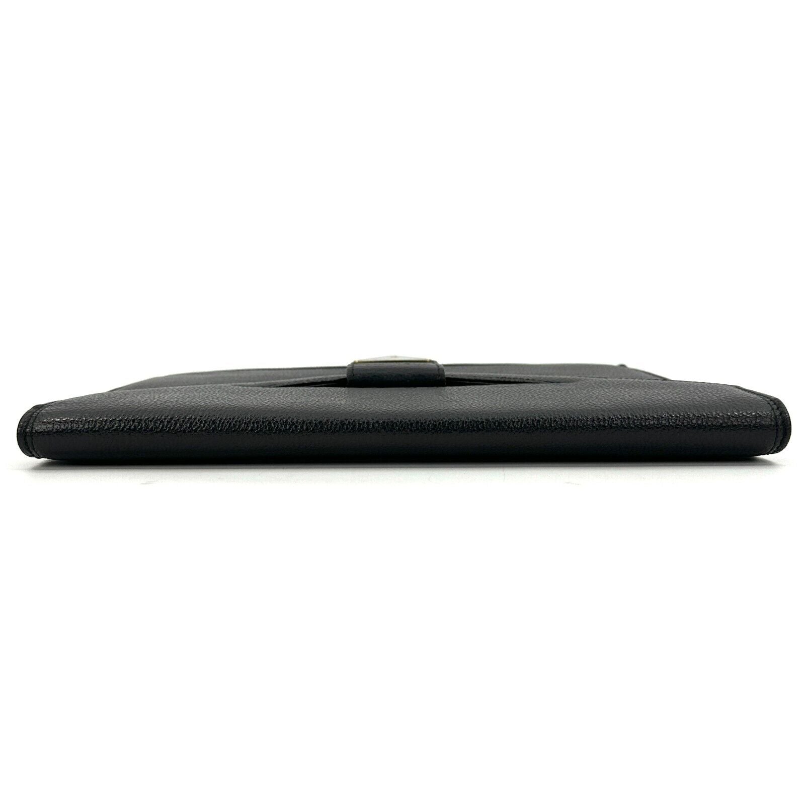 Saint Laurent YSL Clutch Black, Leather