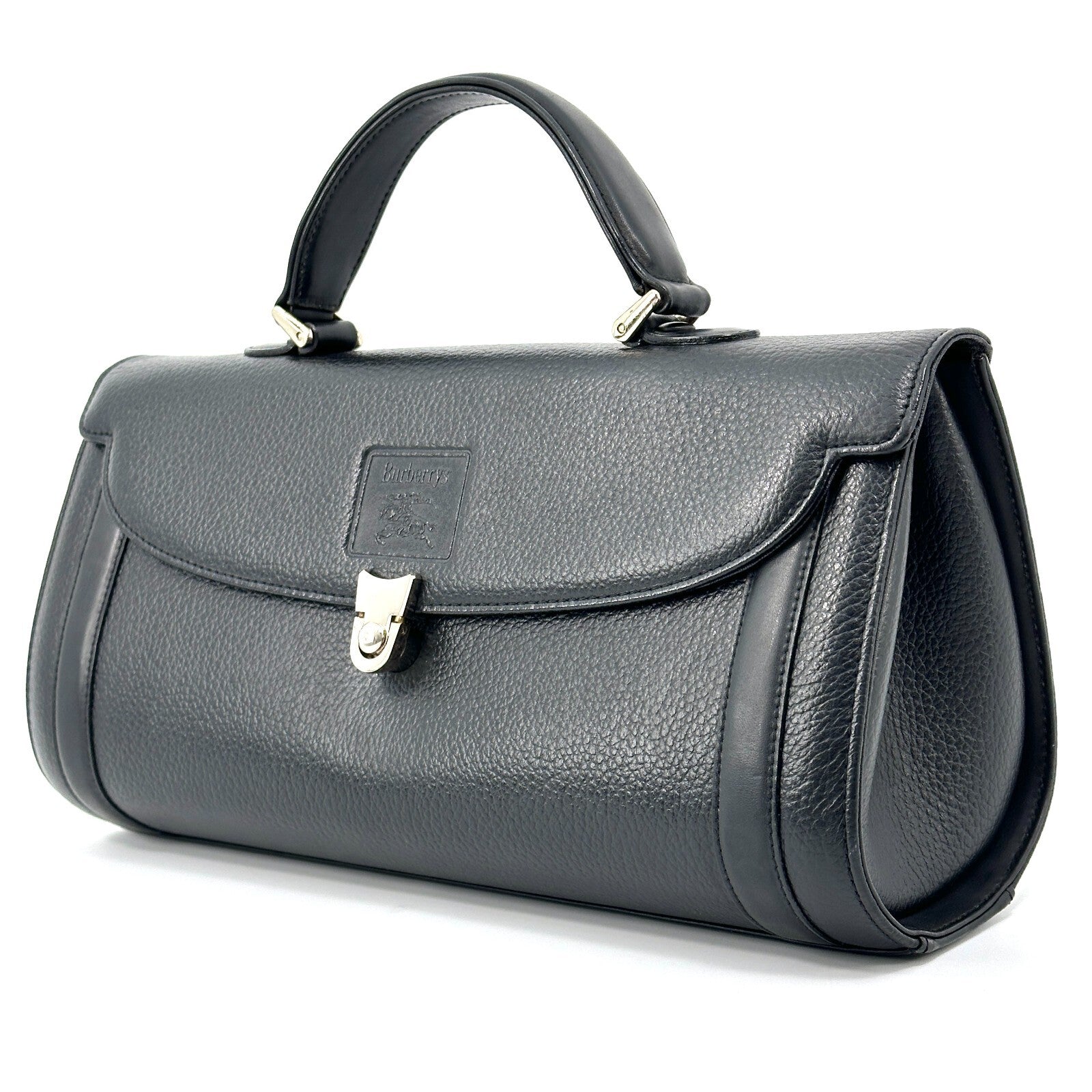Burberry Vintage Hand Bag - Black, Leather