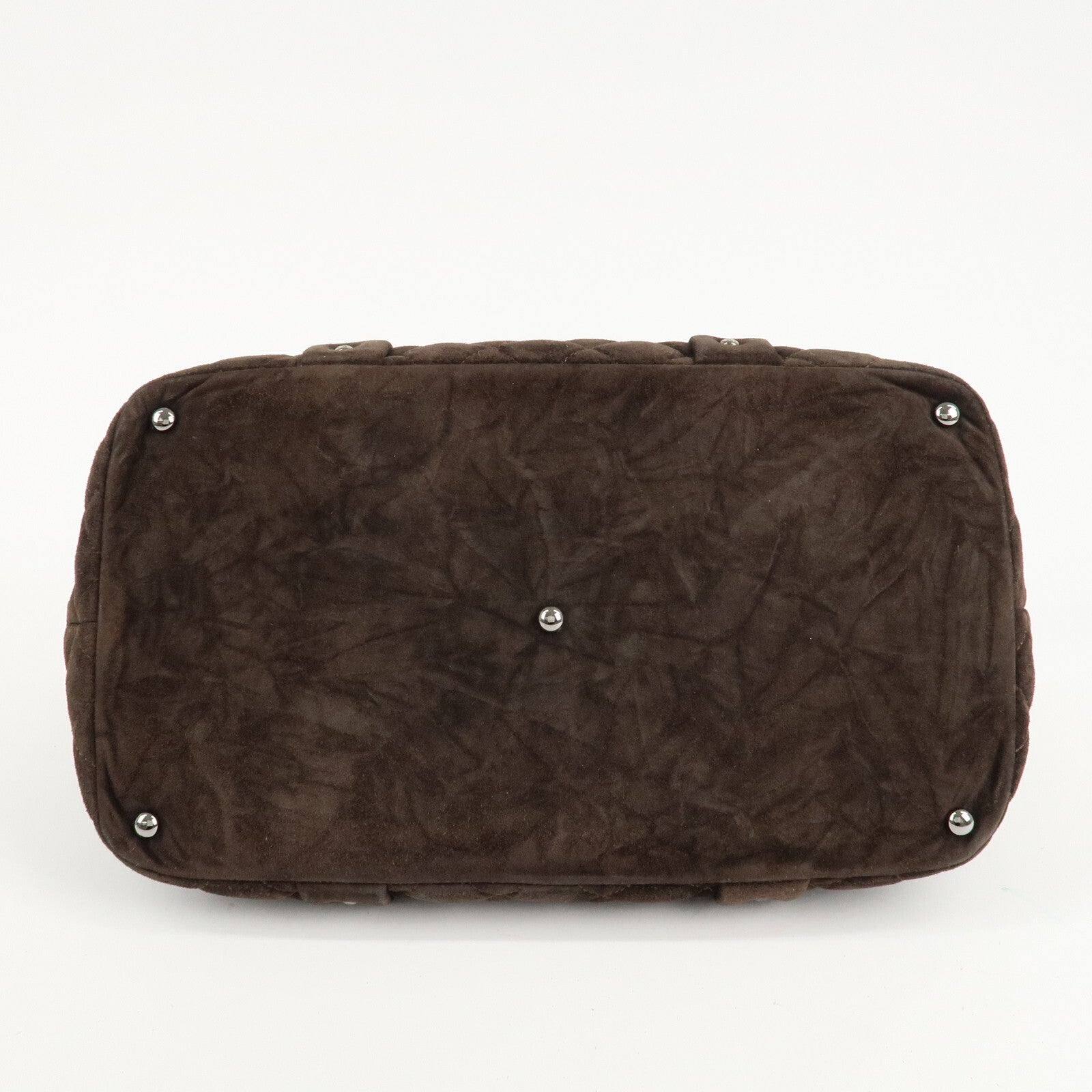 Chanel Matelasse Suede Boston Bag - Brown, Suede