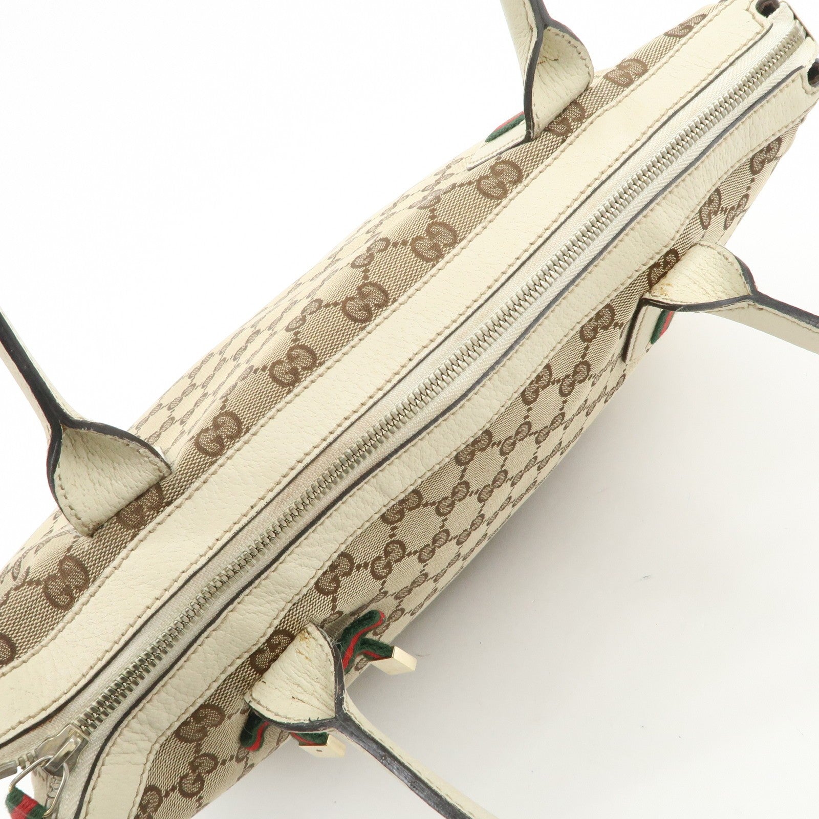 Gucci Princy Sherry Tote Bag - Brown Ivory, GG Canvas Leather 