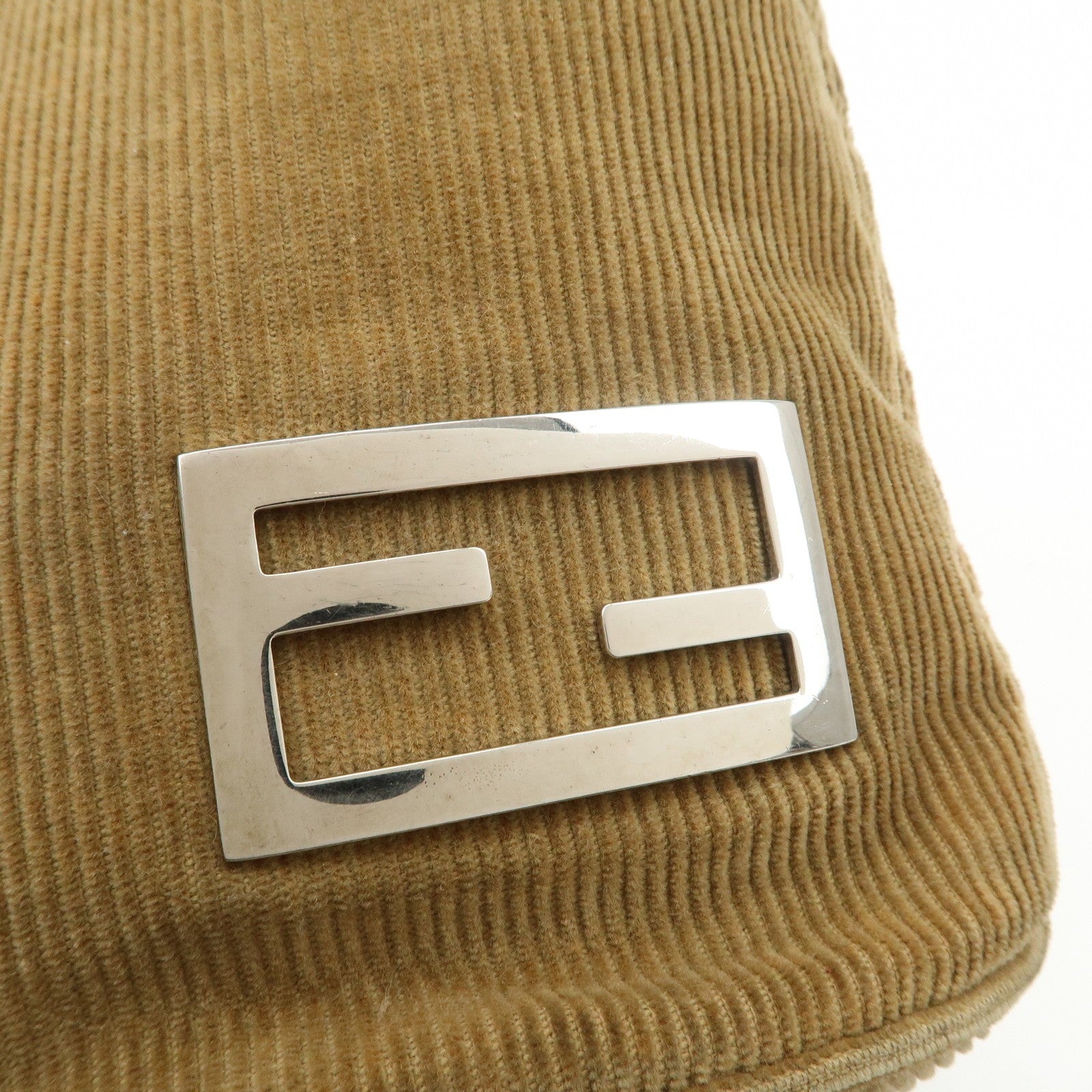 Fendi Shoulder Bag - Brown, Corduroy Leather