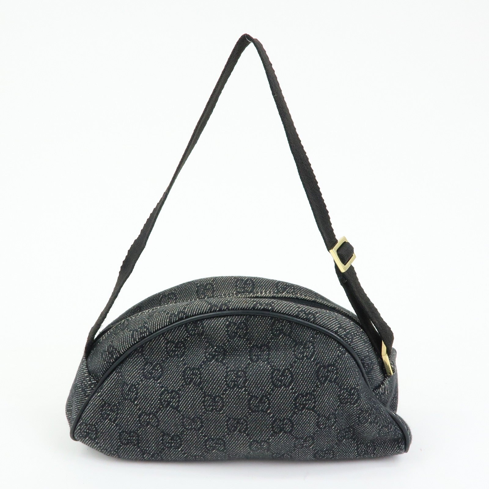 Gucci Shoulder Bag - Black, GG Denim and Leather