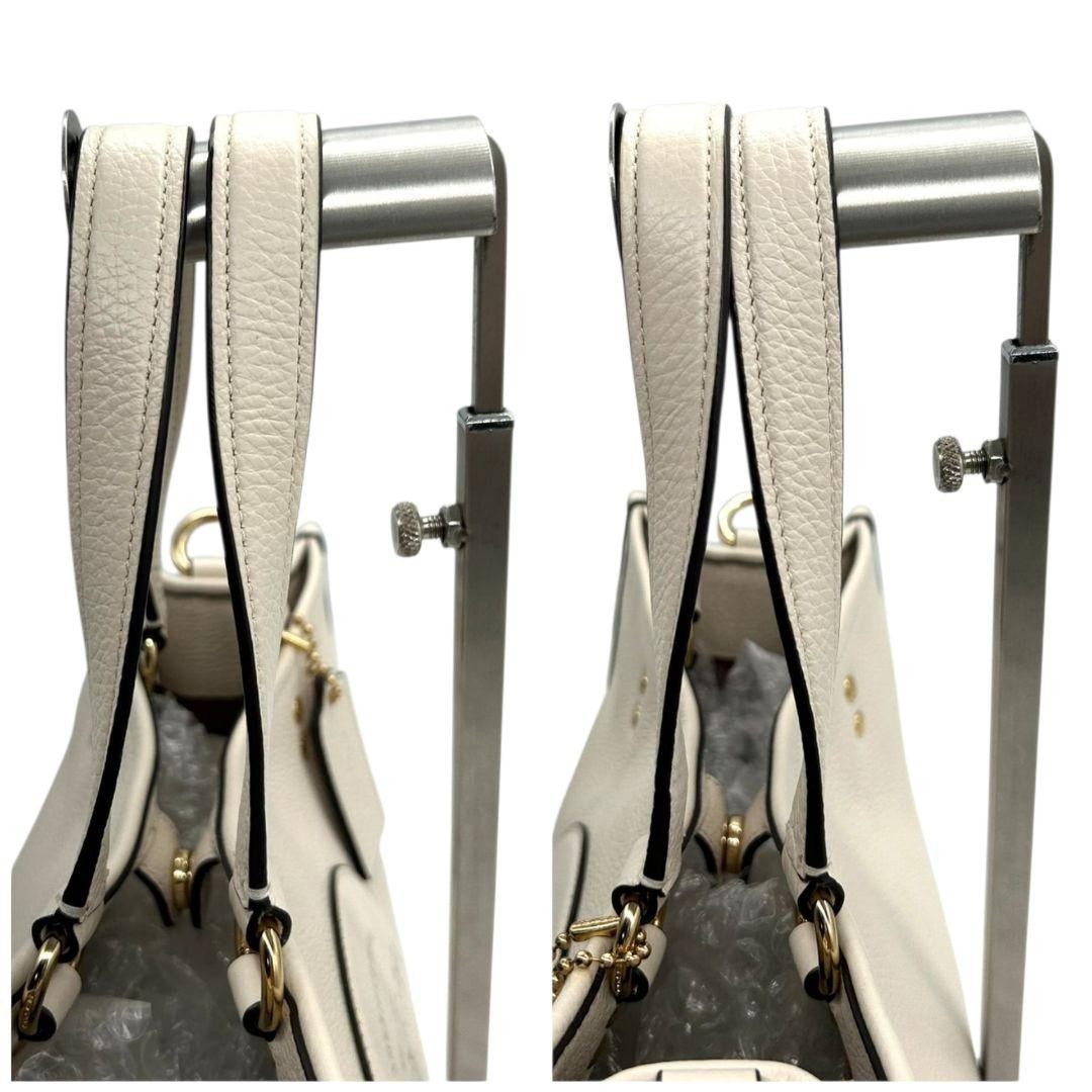 Coach S45 Handbag - White, Leather