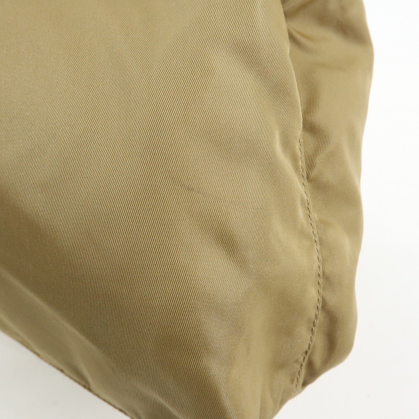 Prada Triangle Logo Tote Bag - Khaki, Nylon