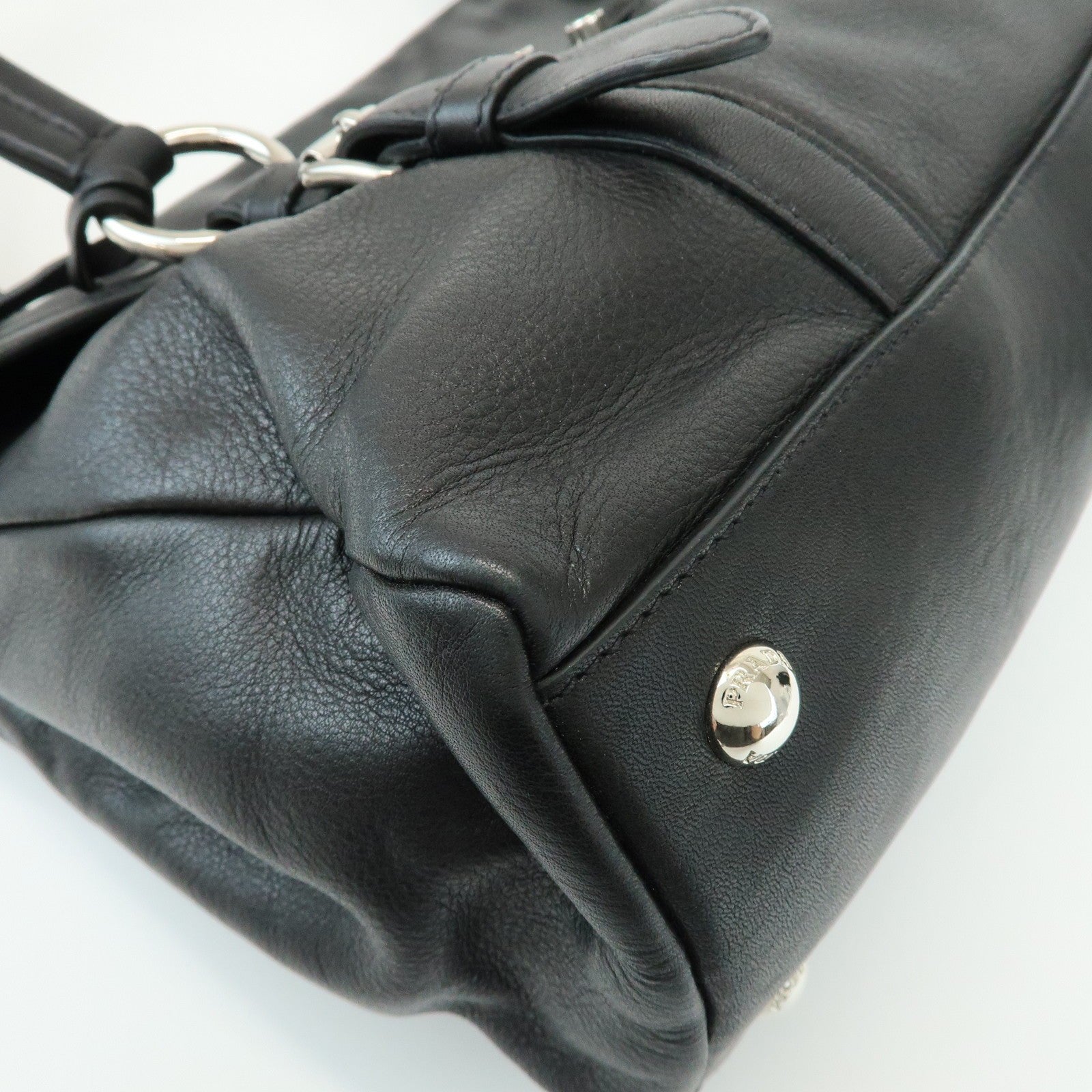 Prada Shoulder Bag - Black, Calf Leather
