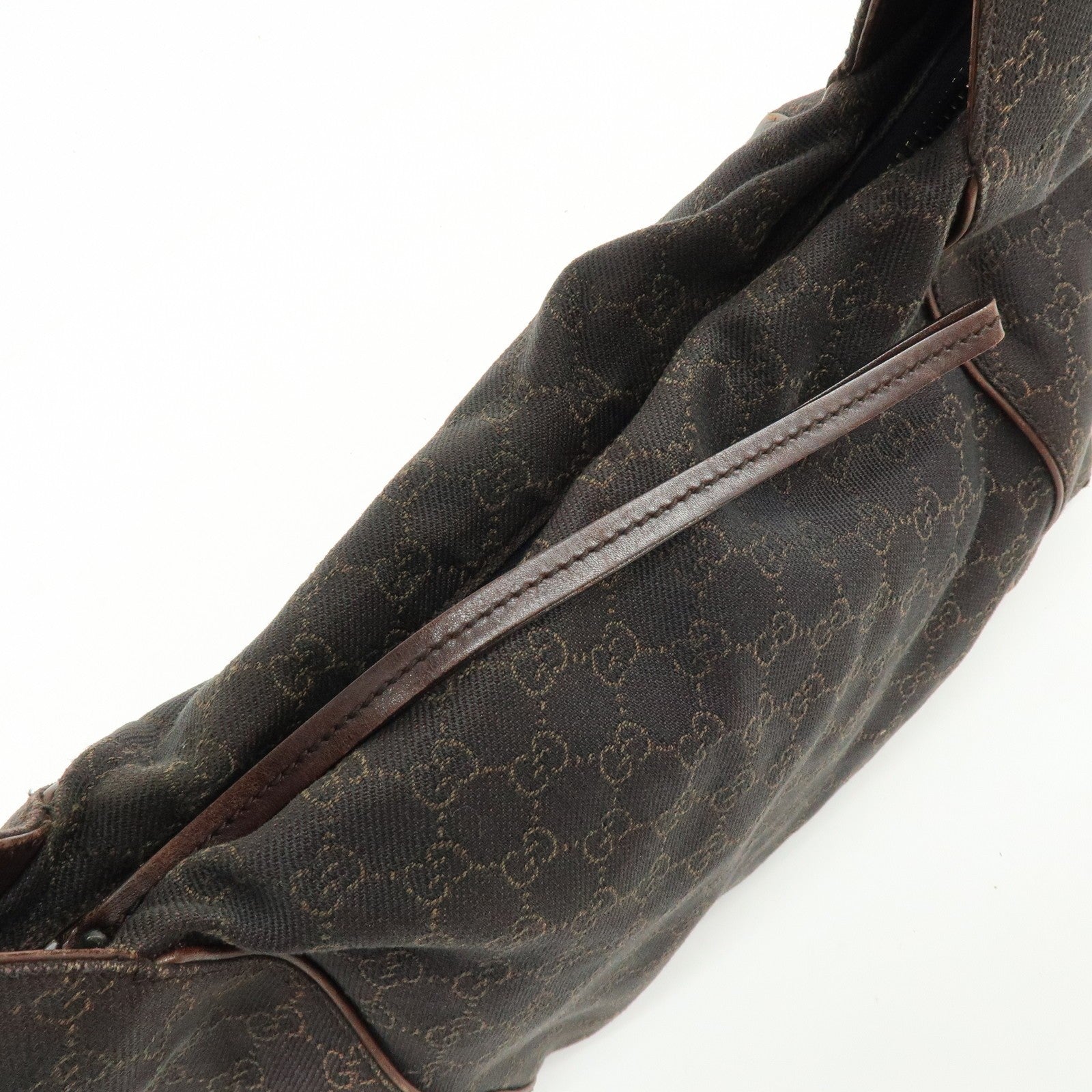 Gucci Shoulder Bag - Dark Brown, GG Canvas, Leather
