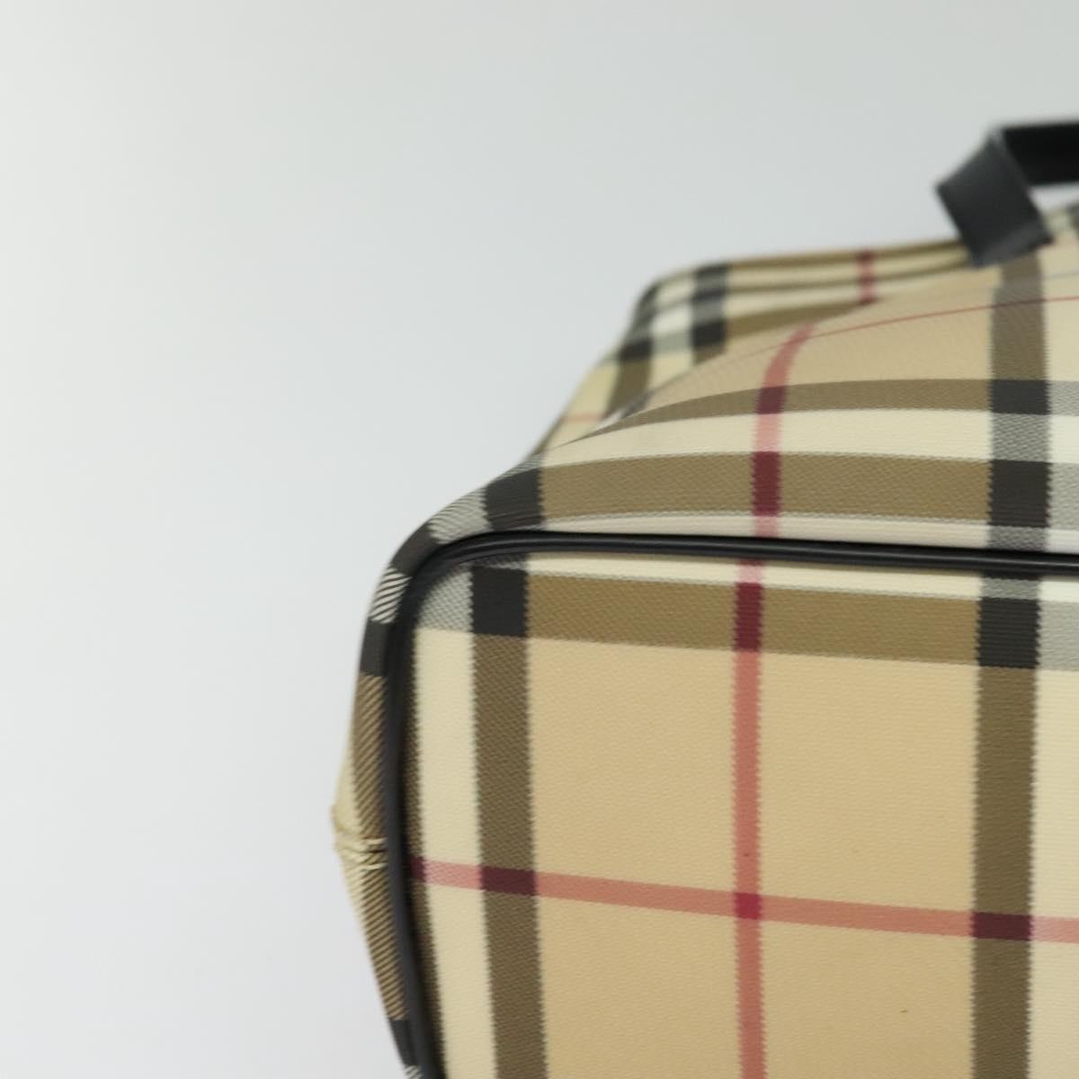 Burberry Nova Check Handbag - Beige/Silver, PVC Leather