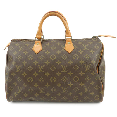 Louis Vuitton Speedy 35 Handbag - Brown, Monogram Canvas, Leather