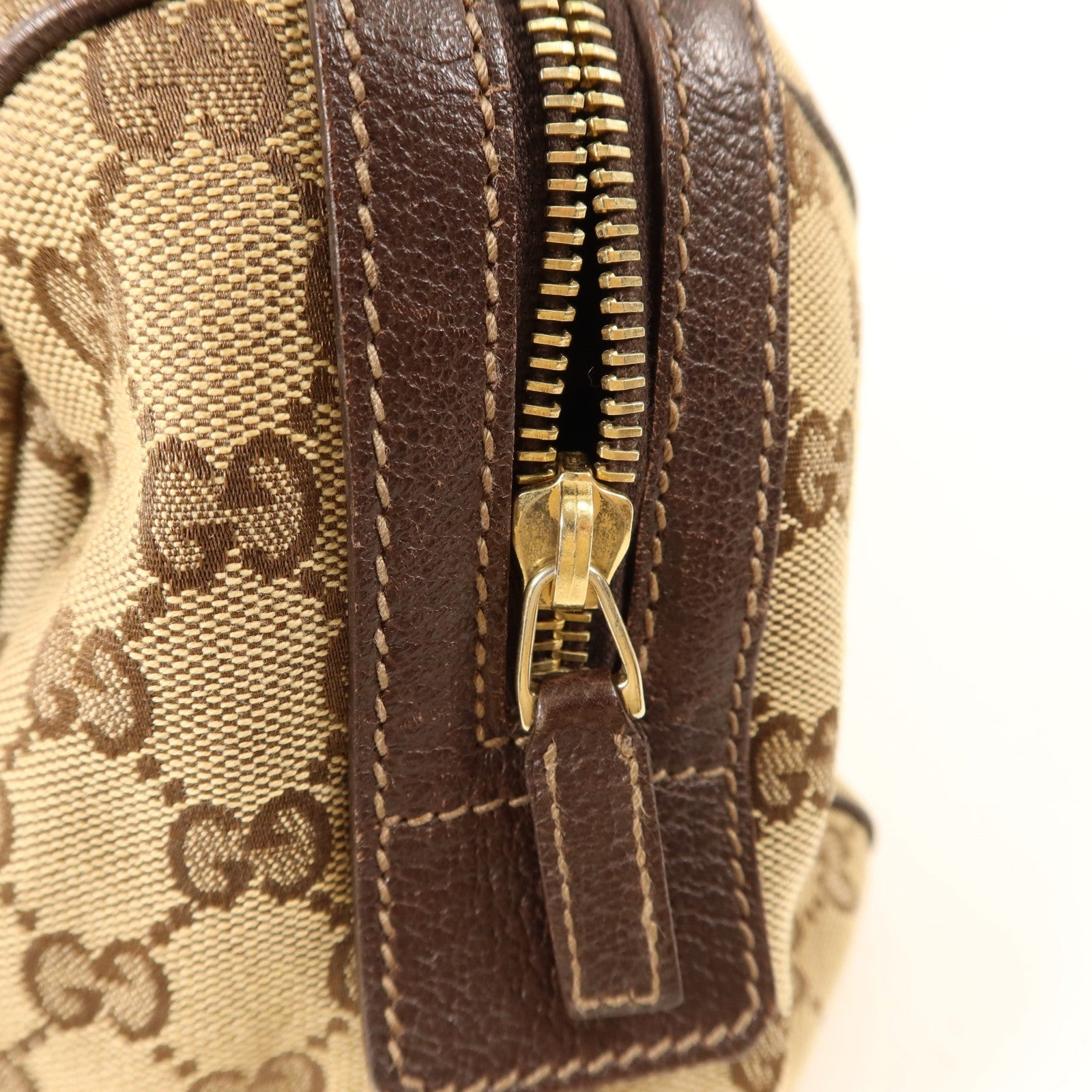 Gucci GG GHW Abbey Pocket Handbag - Brown, GG canvas