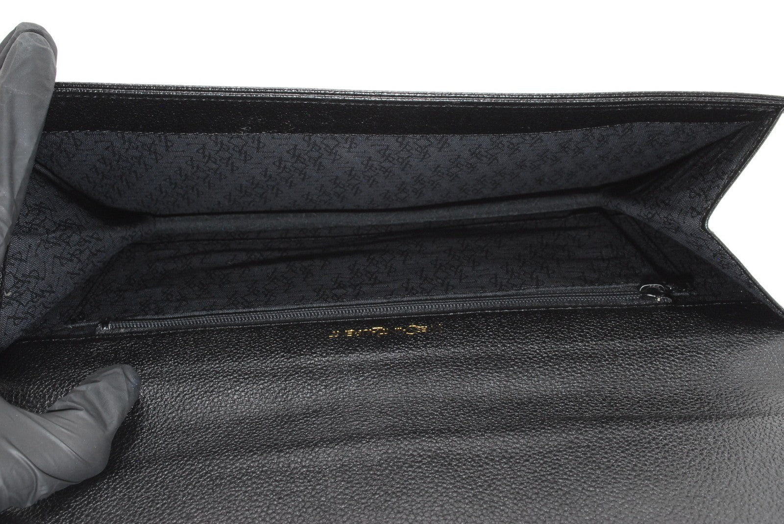 Saint Laurent YSL Clutch - Black, Leather 
