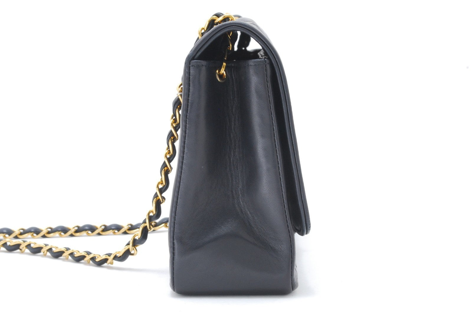 CHANEL Matelasse Chain Shoulder Bag - Dark Navy, Leather