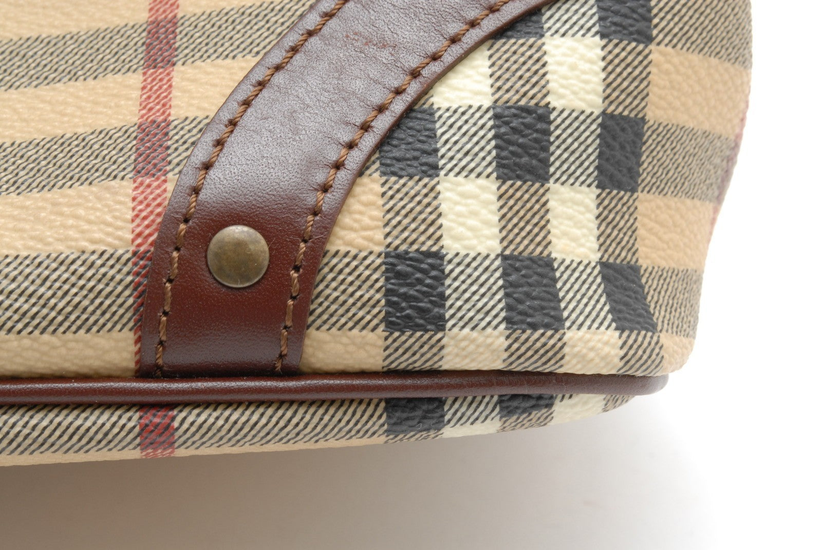 Burberry Nova Check Shadow Hand Tote Bag - Brown, Leather
