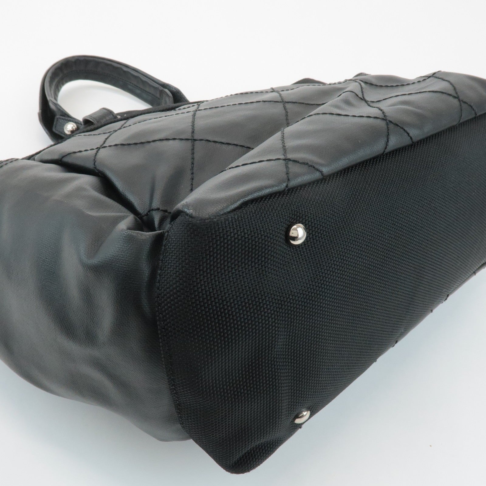Chanel Paris Biarritz GM Handbag - Black, Canvas