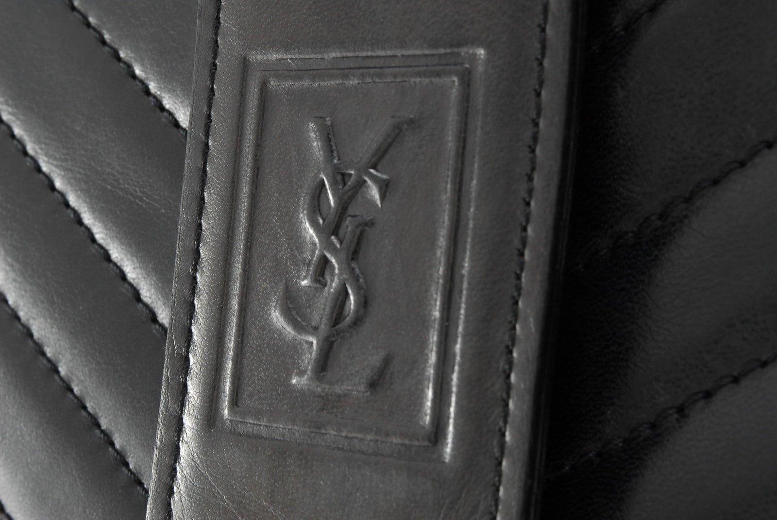 Saint Laurent Yves Clutch Bag - Black, Leather