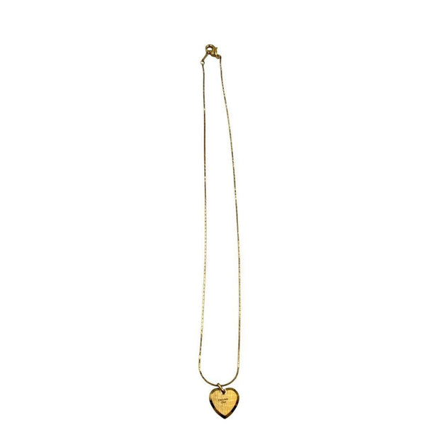 Dior Heart Motif Necklace - Gold, Metal