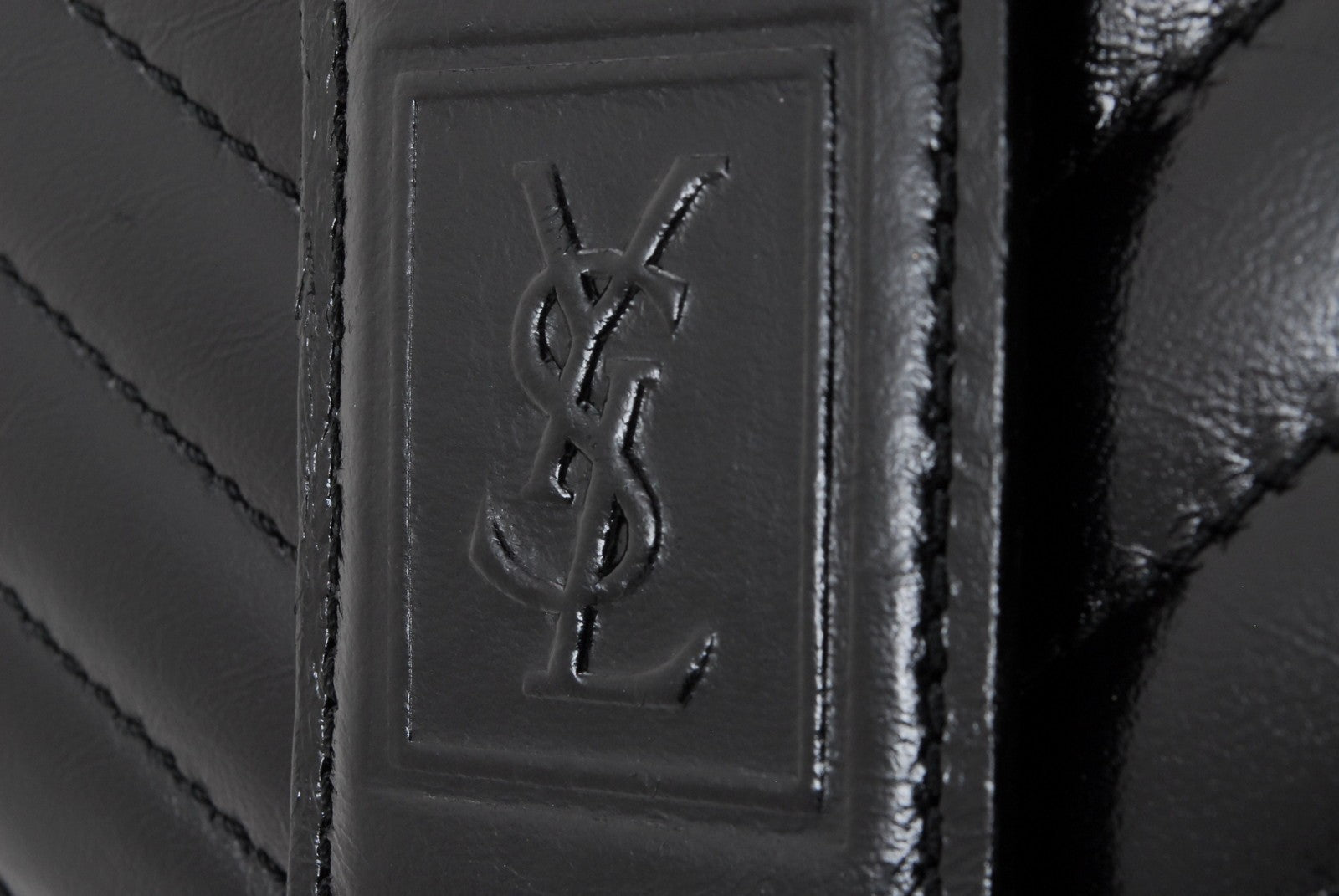 Saint Laurent Yves Clutch Bag - Black, Leather 