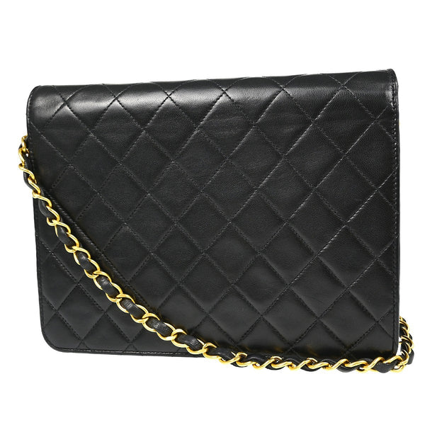 Chanel Classic Single Flap Shoulder Bag - Black, Lambskin