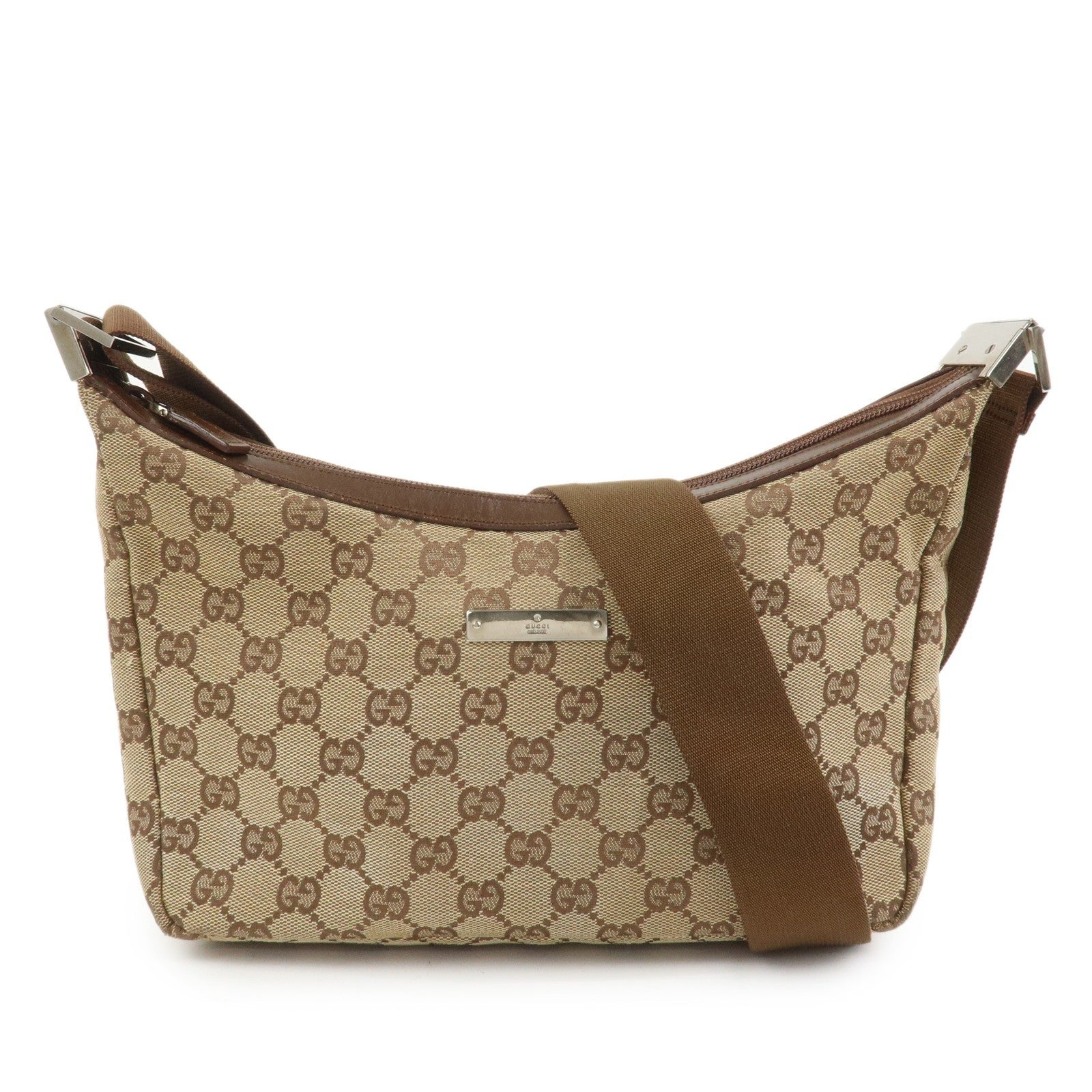 Gucci Crossbody Bag - Brown, GG Canvas, Leather