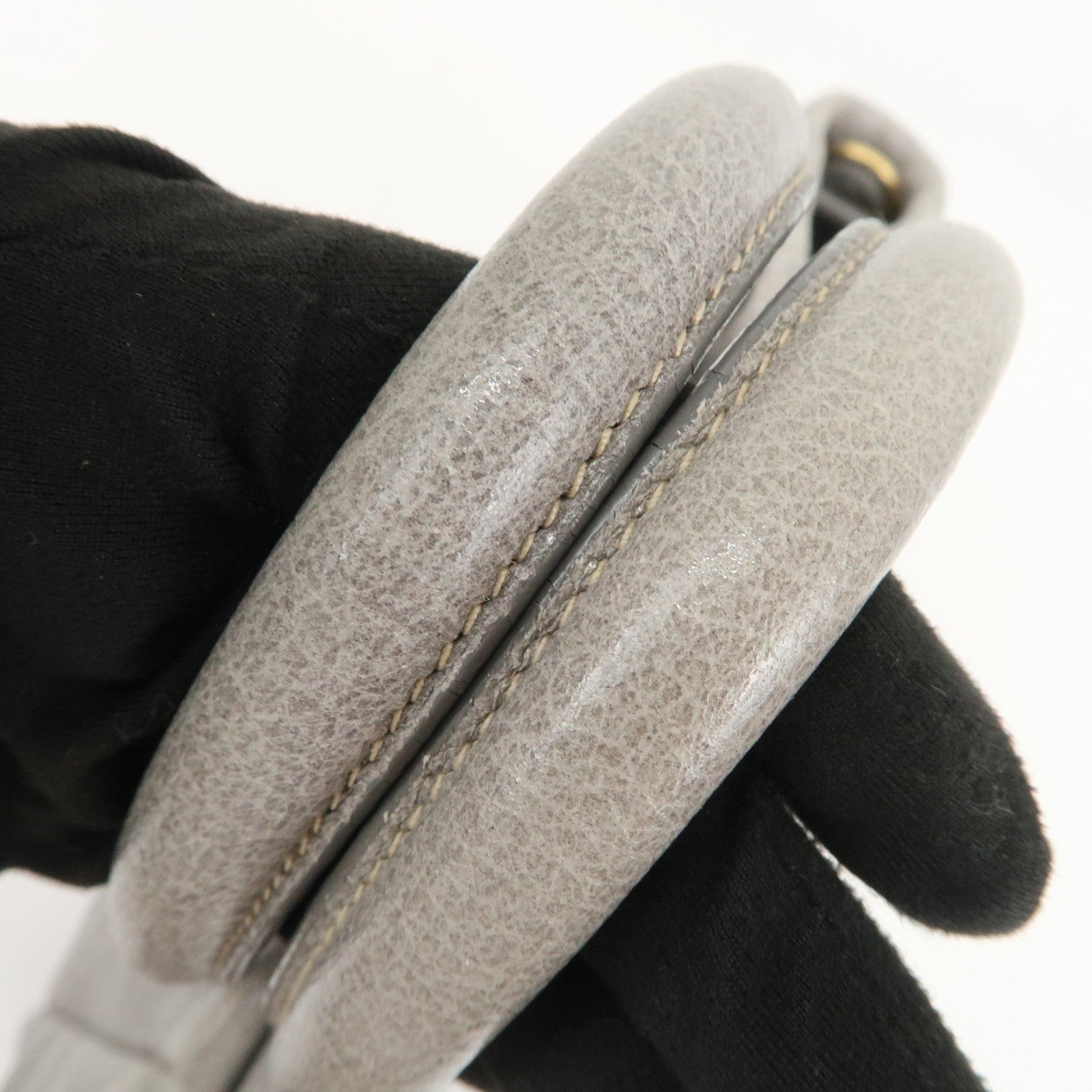 Prada Hand Bag - Gray, Leather