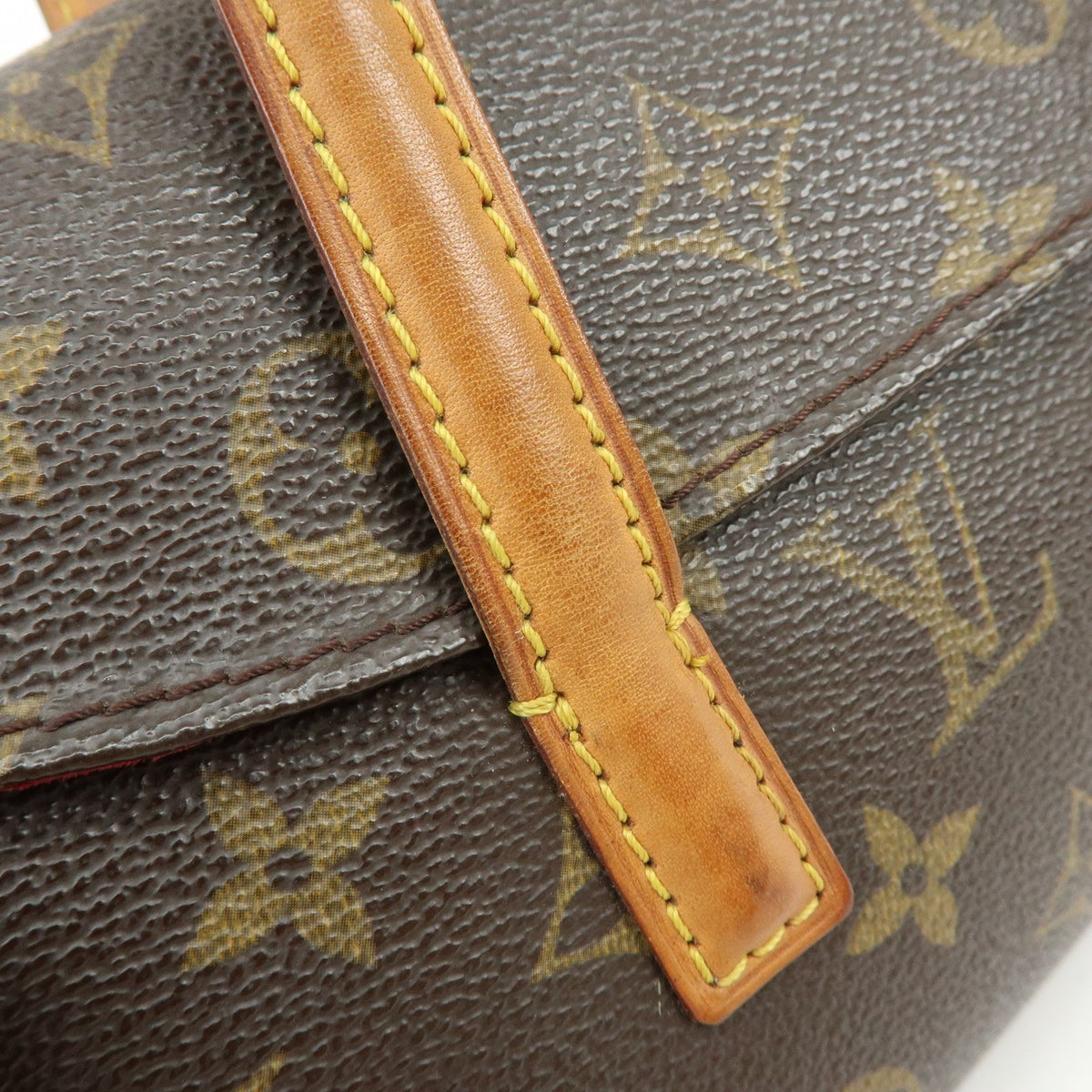 Louis Vuitton Monogram Canvas Sonatine Hand Bag Brown